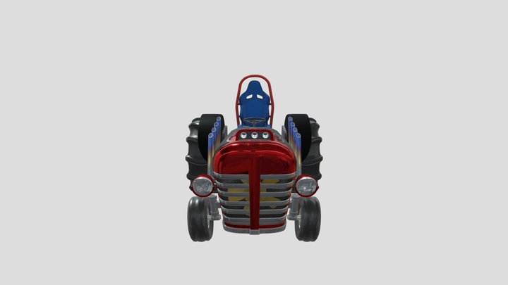 Tractor Hot Rod 3D Model