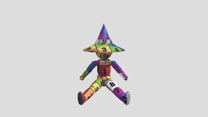 Wooden Doll 3D Model