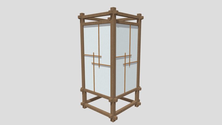 Japanese Lamp 3D Model