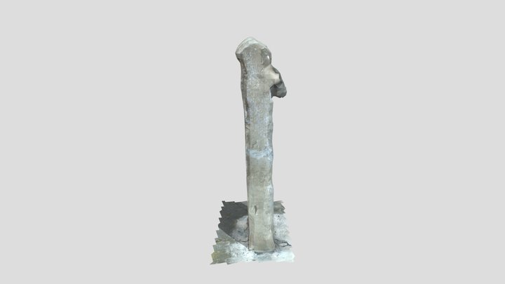 Old Cemetery Stone 3 3D Model