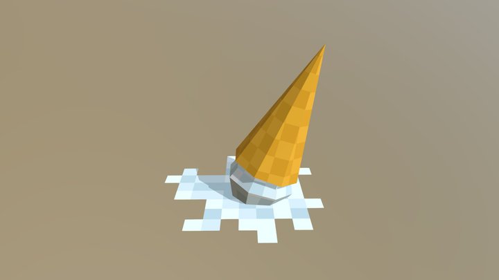 Ice cream Melting 3D Model