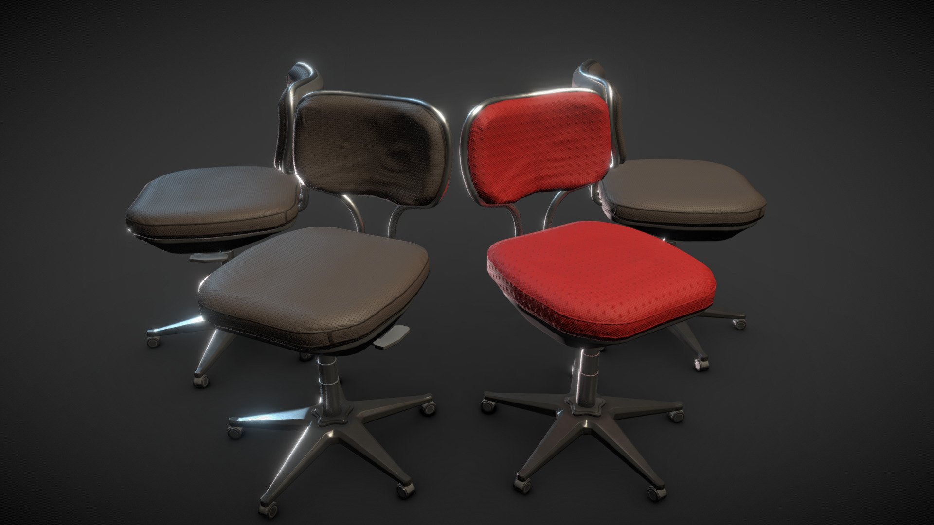 Office Chair 3D model by Zaxel [c923ff8] Sketchfab