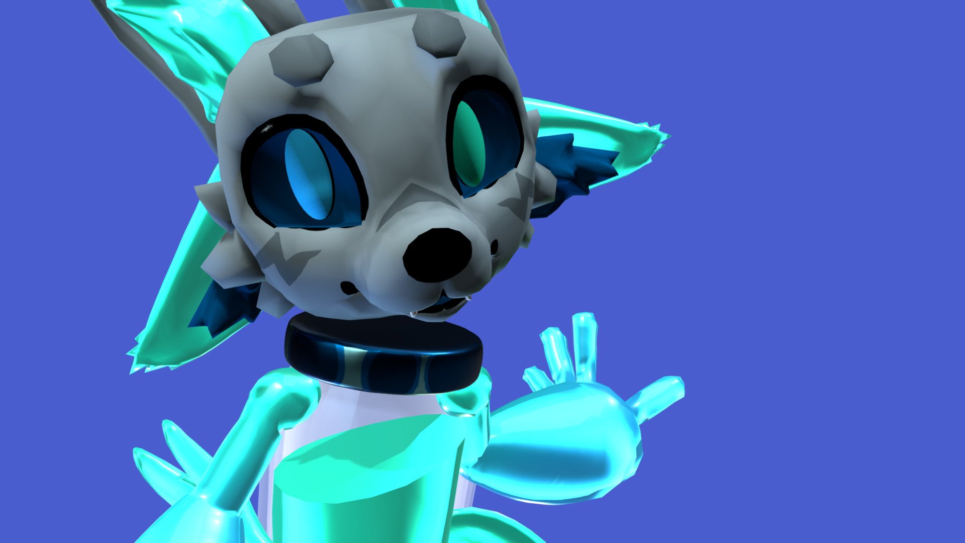 Powerup! Kittydog [VRChat] - 3D Model By S0ULESSB0NES [c92429d] - Sketchfab