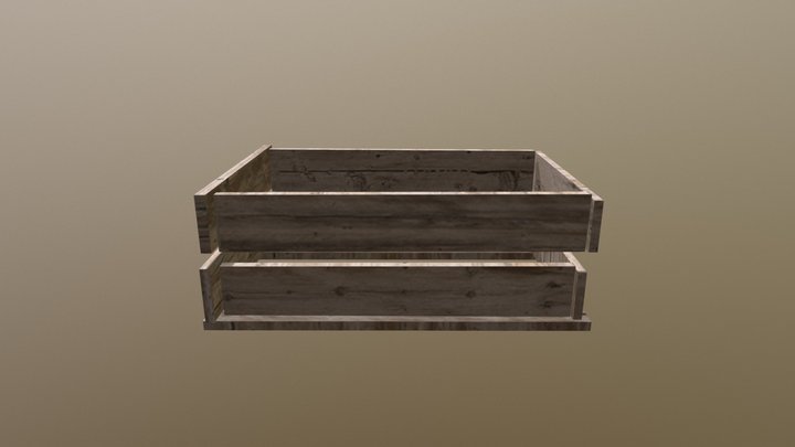 Crate 3D Model