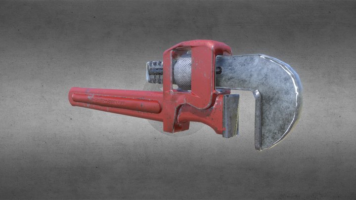 Pipe Wrench - Game Ready 3D Model