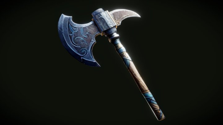 Stylized Axe 3D Model