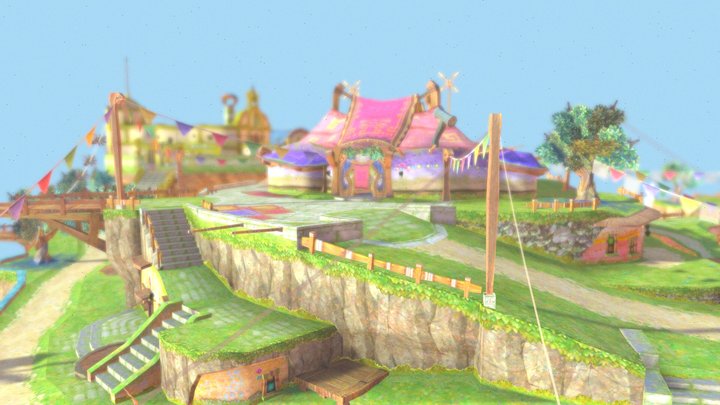 Fantasy floating island – Modello 3D gratuito STL
