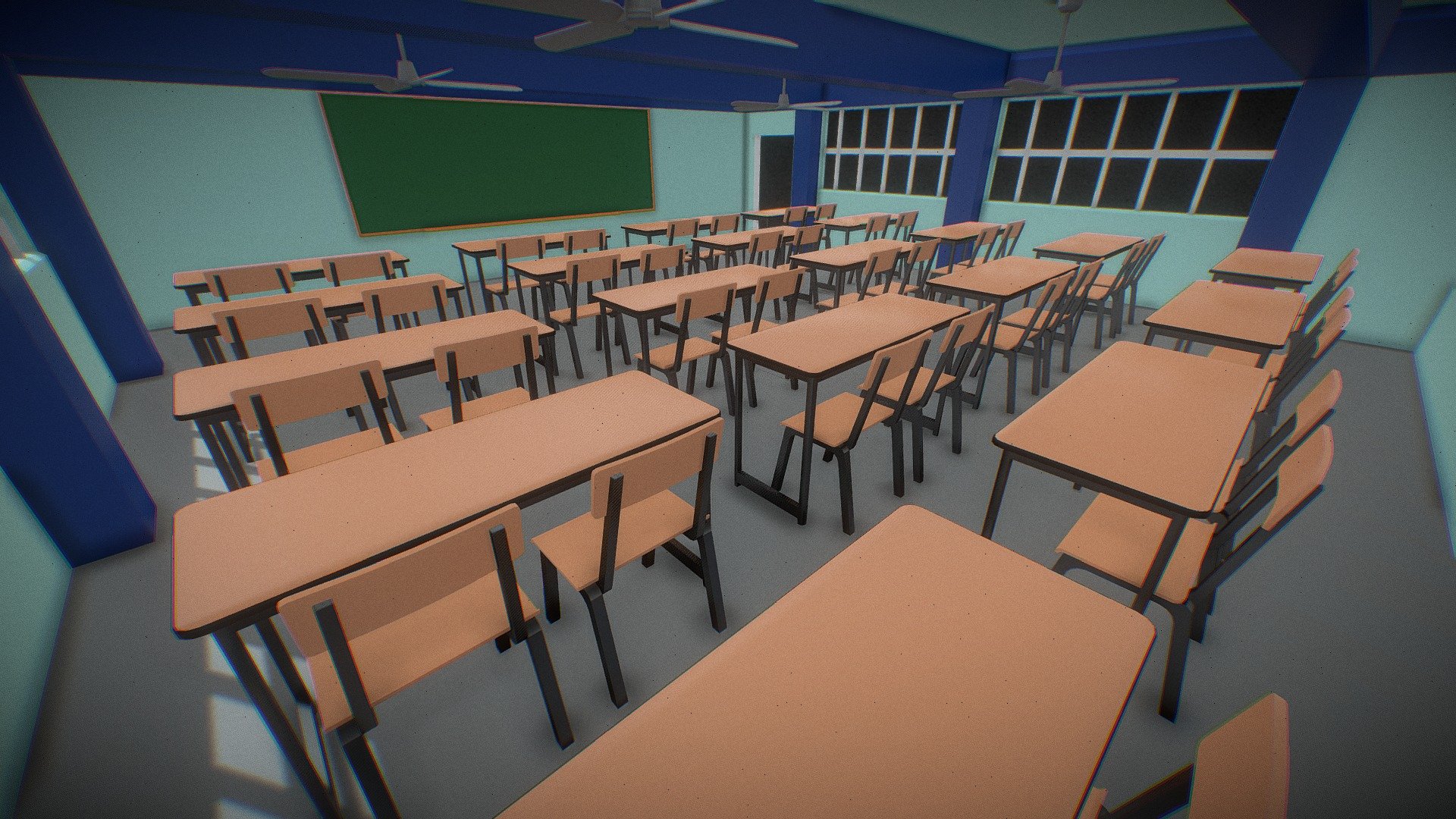 Aula de clase - Download Free 3D model by Victorcstr [c928c4d] - Sketchfab