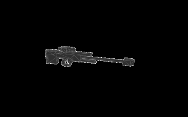 Sniper rifle new mesh 3D Model