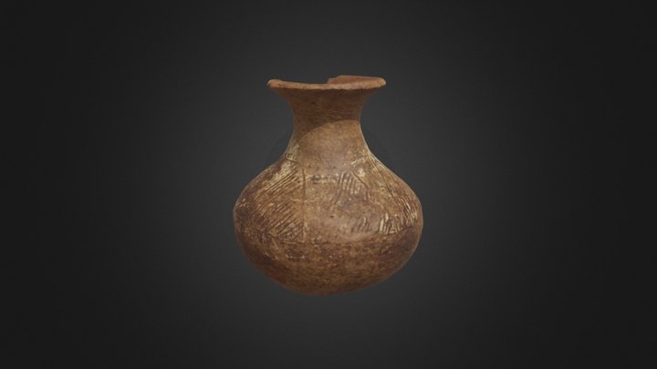 Small Incised Dahomean Jar 3D Model