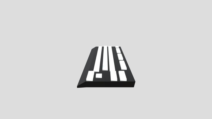 A bad looking keyboard 3D Model