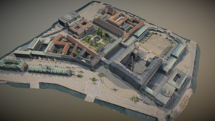 Christiansborg Arial Scan 3D Model