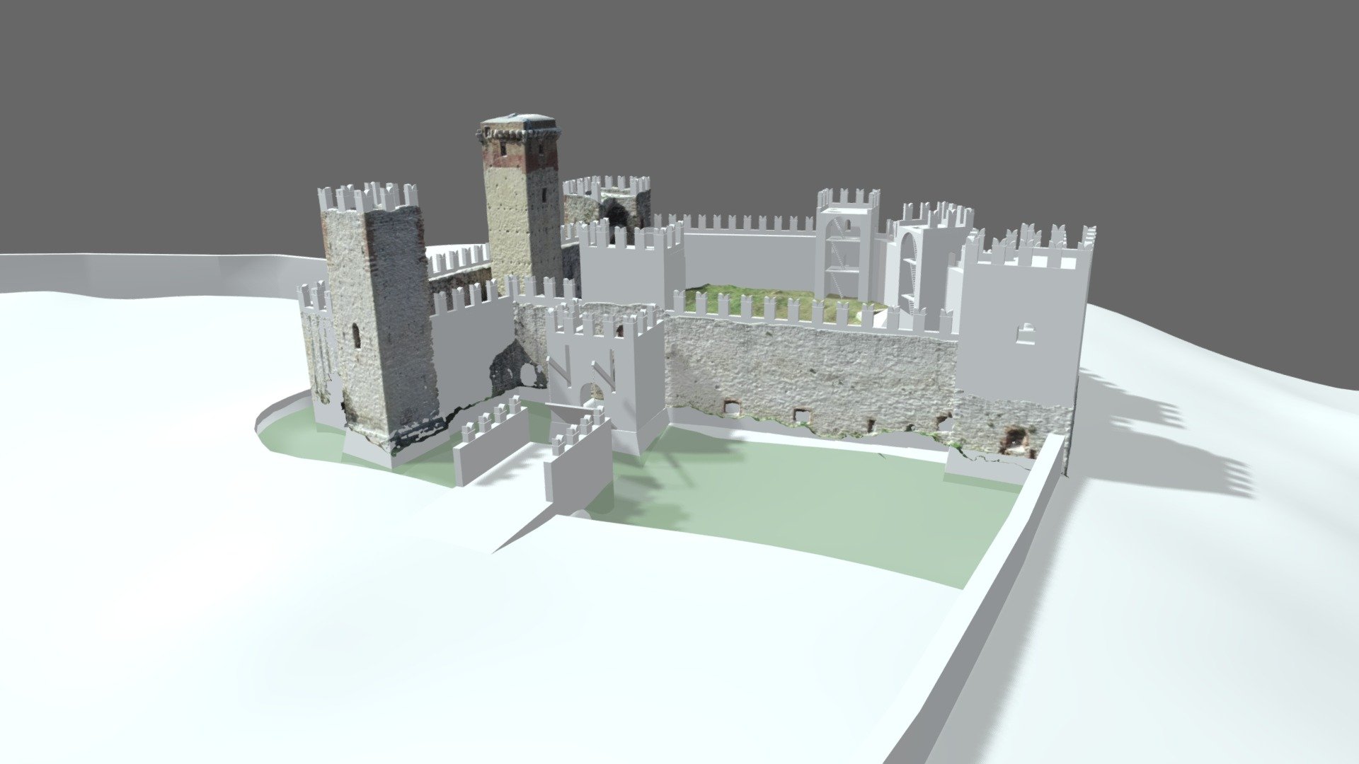 CASTELLO MONTORIO - PERIODO SCALIGERO - 3D model by DAda-LAB [c92b720 ...