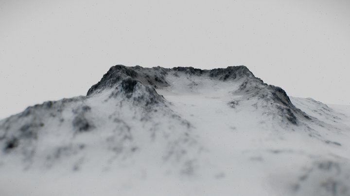 Snow Mountain_ 3D Model