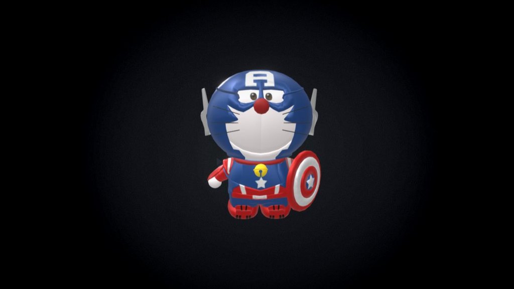 doraemon captain america