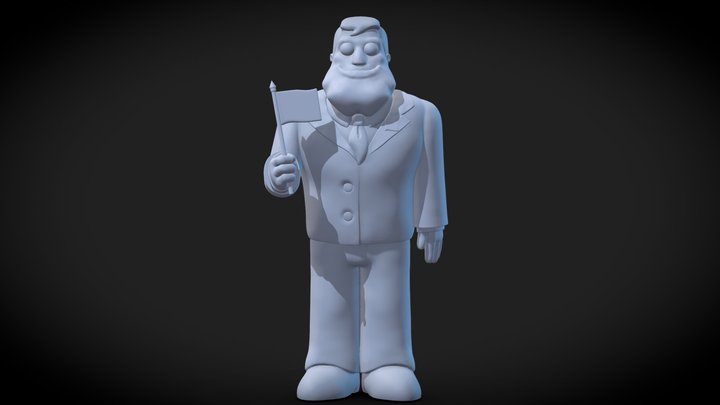 American Dad 3D Model
