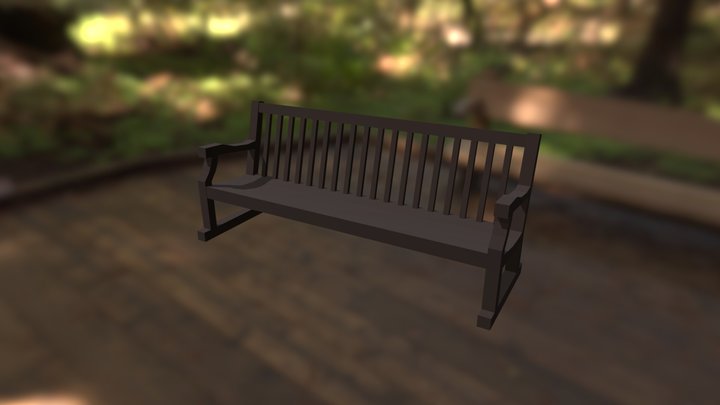 Old Bench 1 3D Model