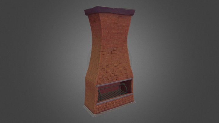 Stylized Grill 3D Model