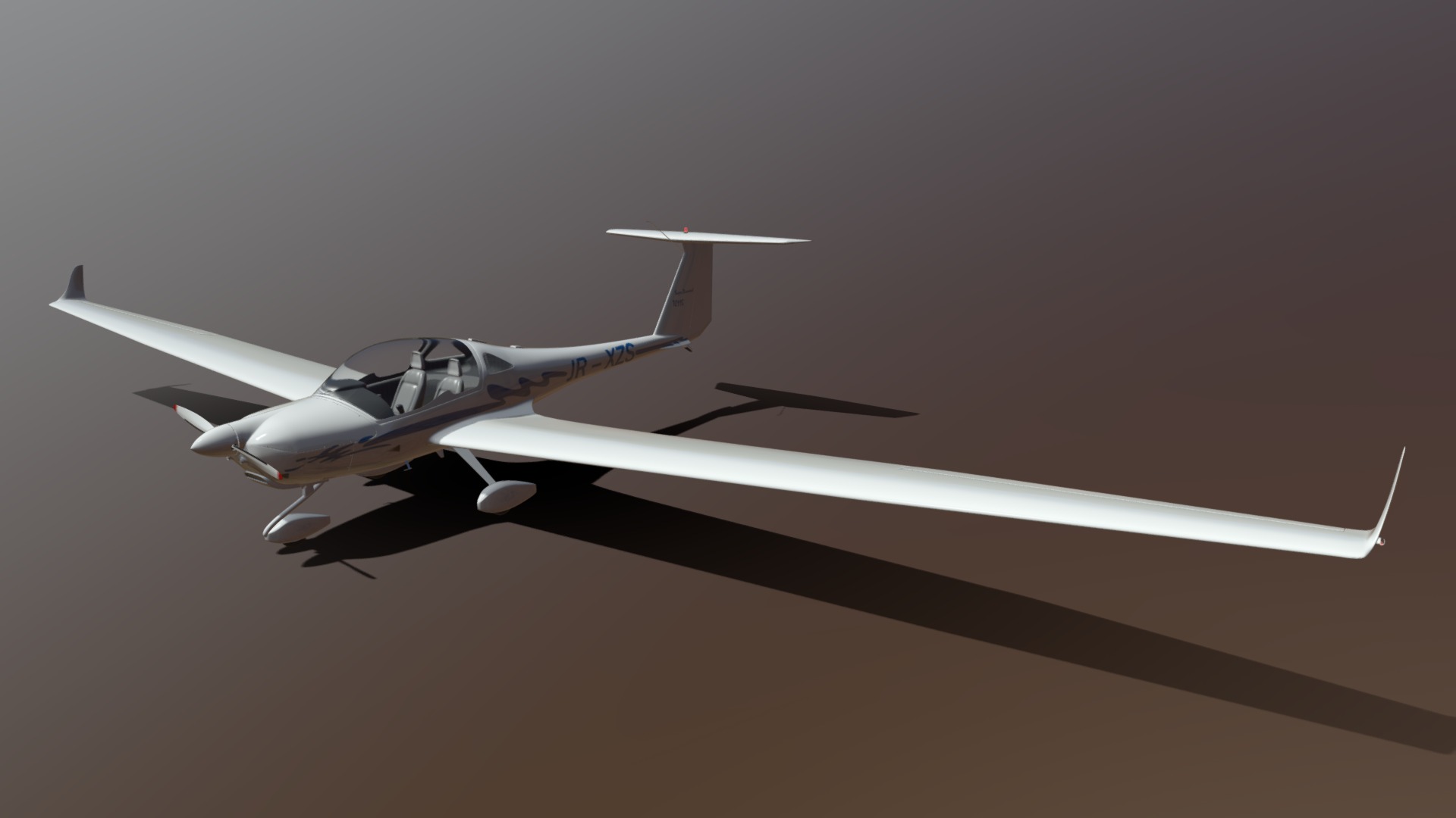 3D model HK36TC Diamond V6 - This is a 3D model of the HK36TC Diamond V6. The 3D model is about a white drone flying.