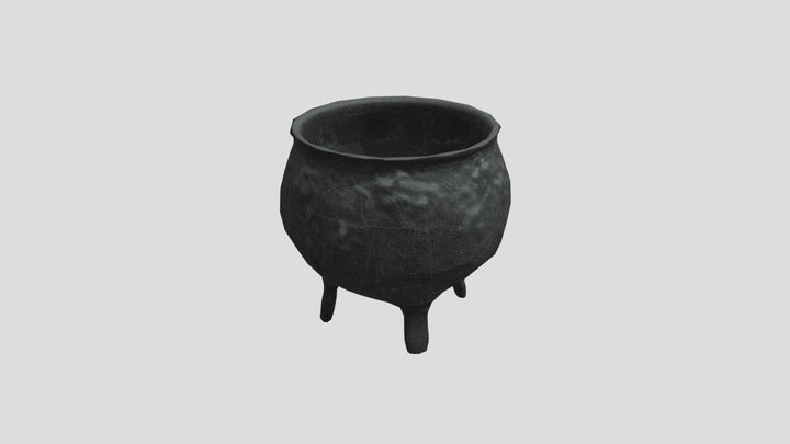 Low Poly: Cauldron 3D Model