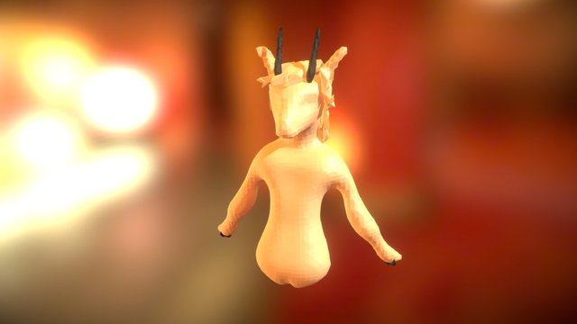 Deerpuff Low Poly Bust 3D Model