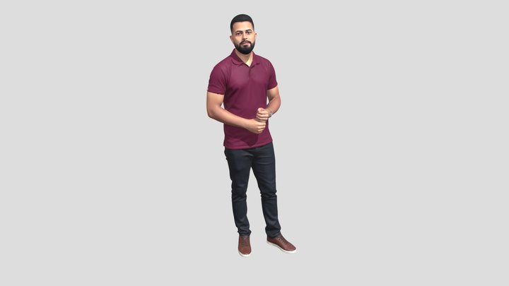 Maroon Polo Portrait – Modello 3D gratuito STL