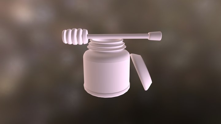 Jar,lid, Honeywand 3D Model