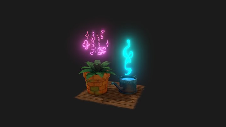 donica i konewka :D 3D Model
