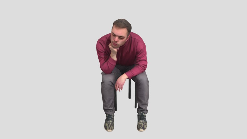Guy Sits In Line