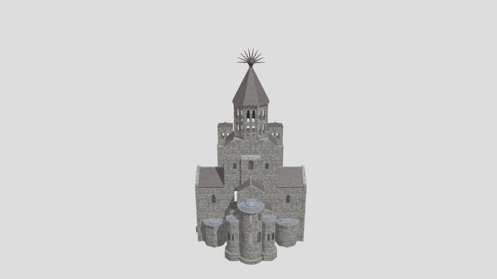 Medieval Church 3D Model