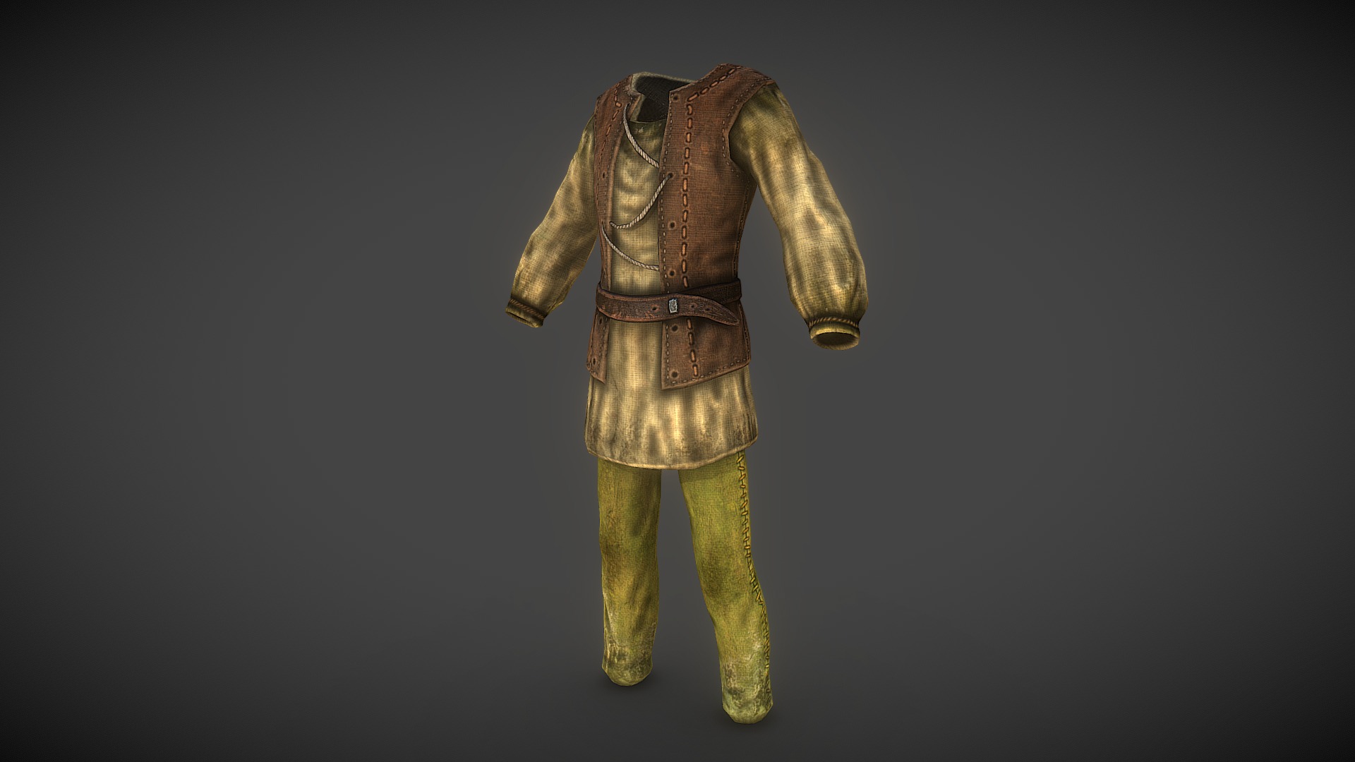 High Rock Common Clothes Male - 3D model by kelretu [c932c8f] - Sketchfab