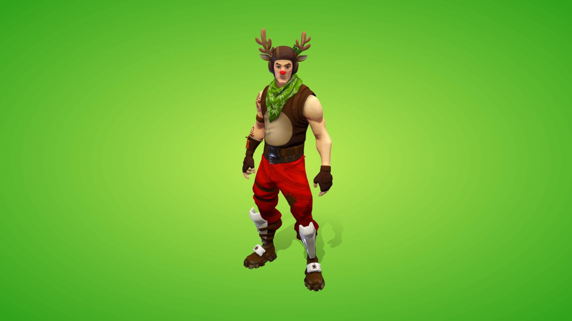 Red Nosed Ranger Outfit 3d Model By Fortnite Skins