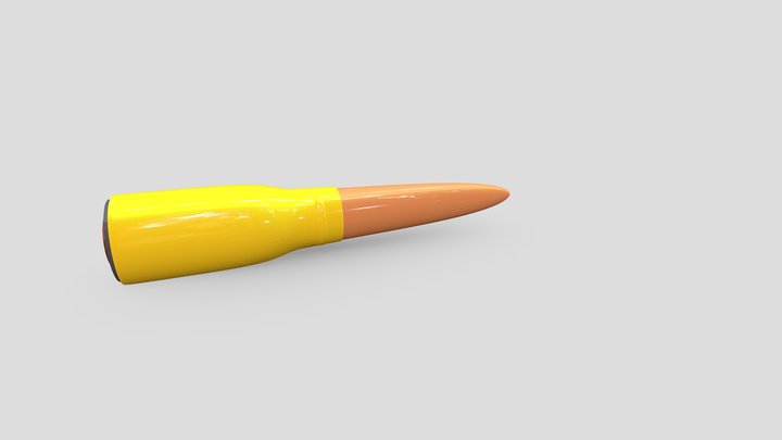50 Cal bullet 3D Model