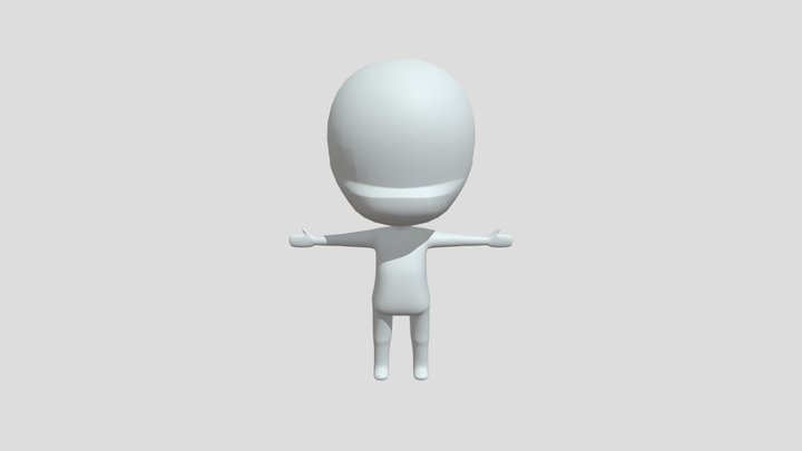Low Poly 3D Man 3D Model