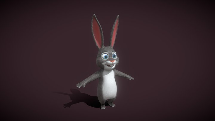 Cartoon-bunny 3D models - Sketchfab