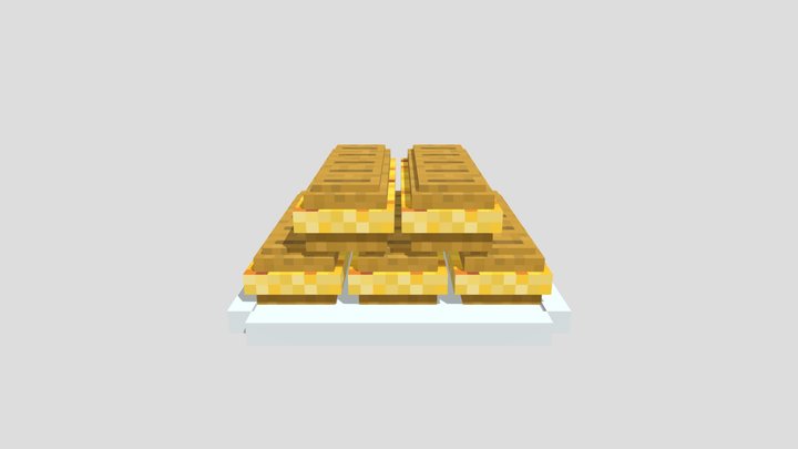 Bocadillo de tortilla 3D Model