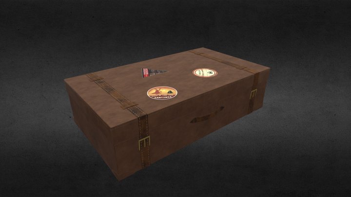 Leather Suitcase – Modello 3D gratuito STL