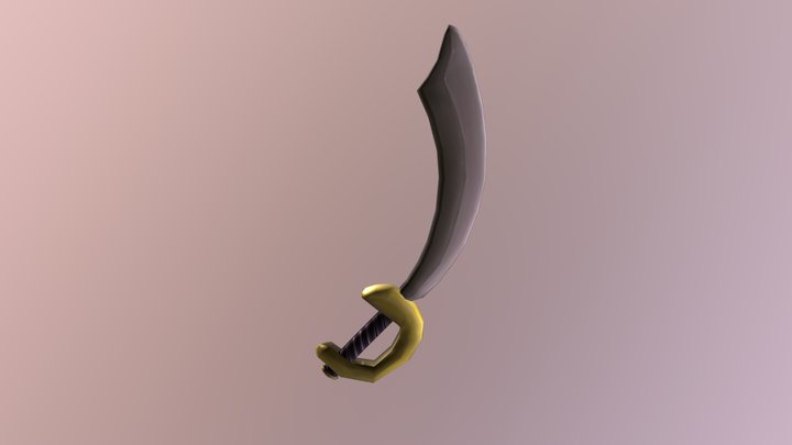 Pirate Sword 3D Model