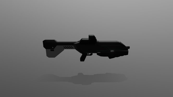 Assault Rifle 3D Model