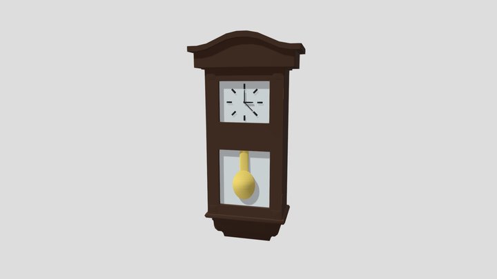 Isometric Clock 3D Model