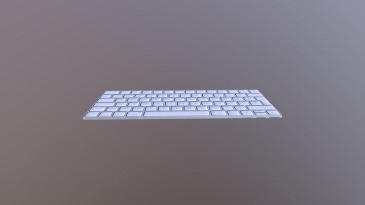 Apple Keyboard 3D Model