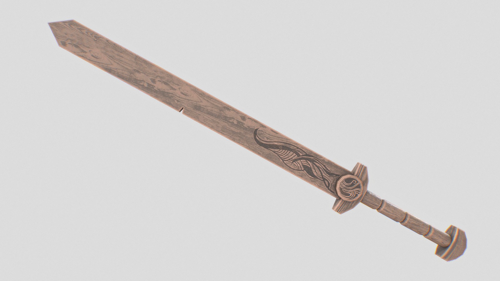 Wooden sword - Buy Royalty Free 3D model by Anima Z (@Anima-Z) [c93be09 ...