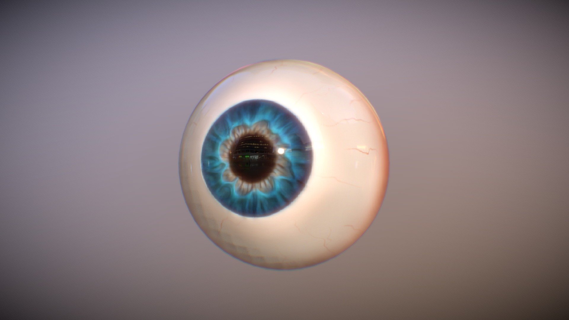 Man Eyeball Low-poly 3D model