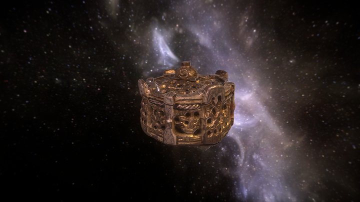 Vikingatida guldspänne Gotlands Museum 3D Model