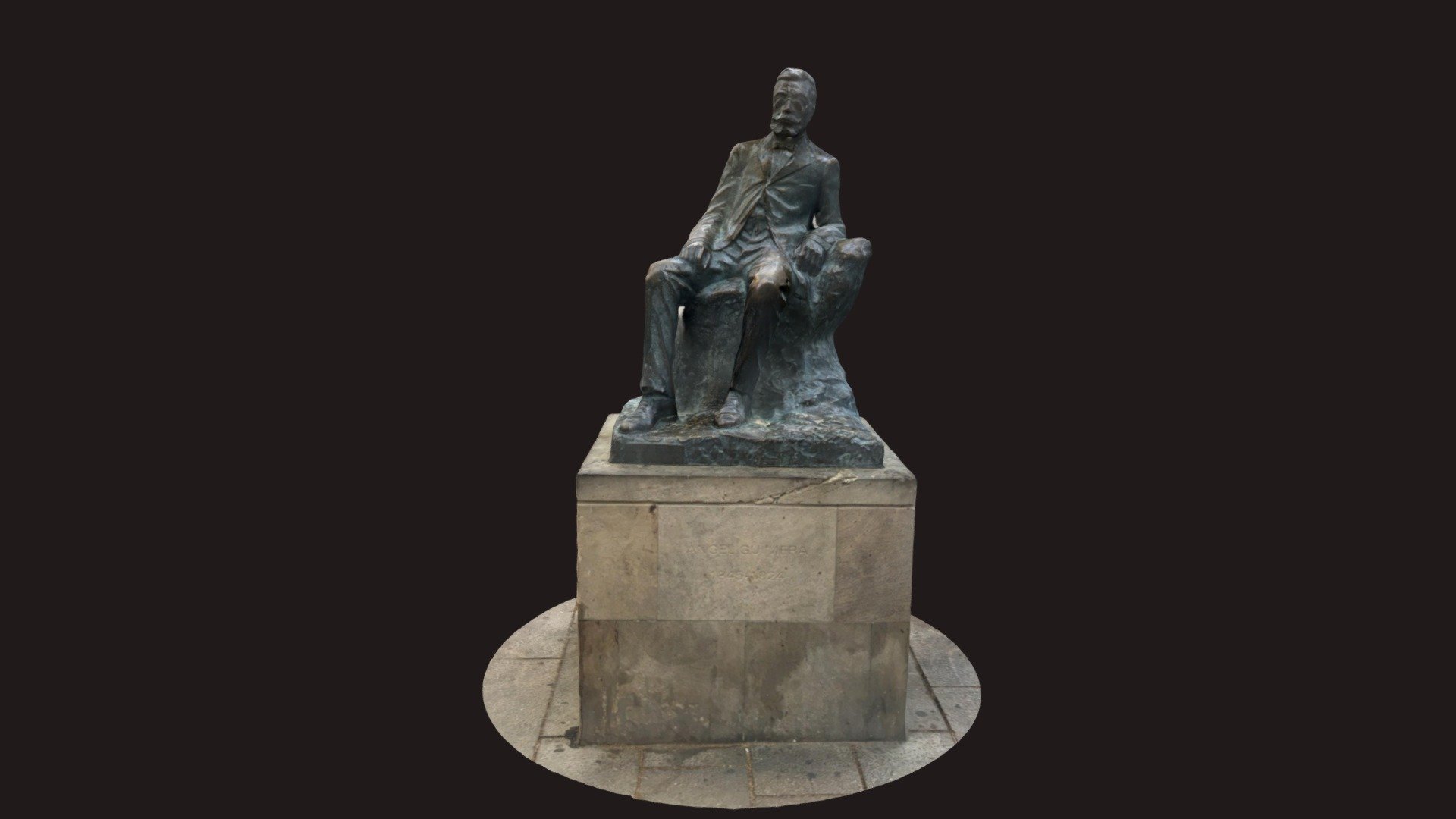 Àngel Guimerà sculpture in Barcelona