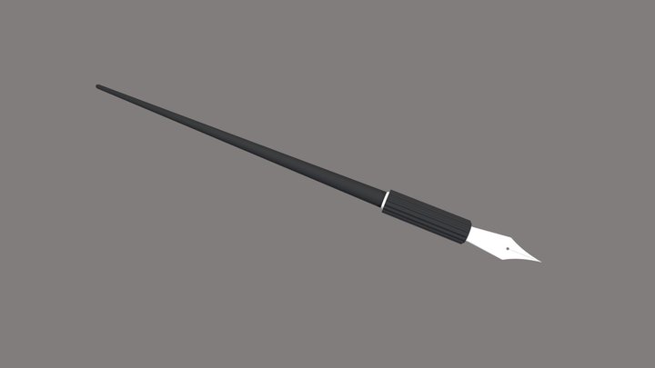 Quill Pen 3D Model