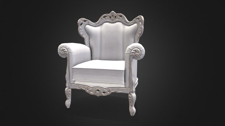 Baroque Armchair 3D Model