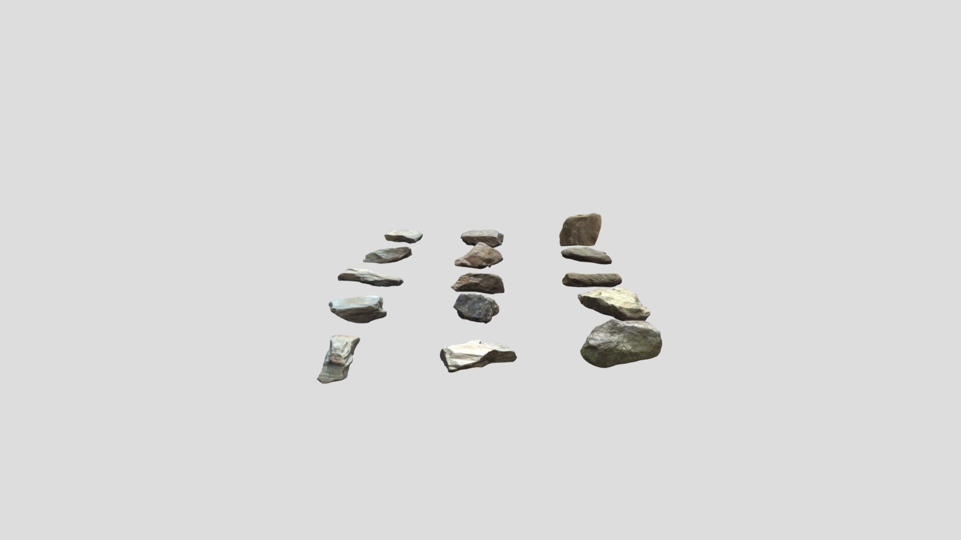 Rocks Pack Photoscanned Low Poly - Buy Royalty Free 3D model by ...