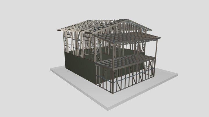 Дом, Сочи, 111 кв.ЛСТК, Металл 3D Model