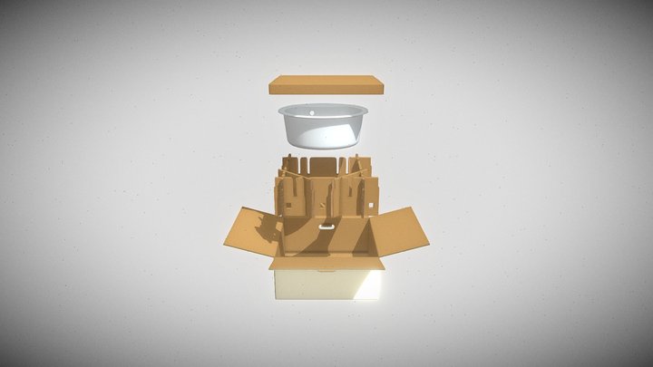 A SET OF UNIVERSAL DIVIDERS FOR 8 SINK OPTIONS 3D Model
